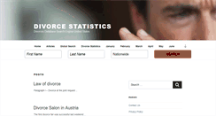 Desktop Screenshot of divorcestatistics.net