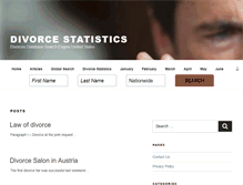 Tablet Screenshot of divorcestatistics.net
